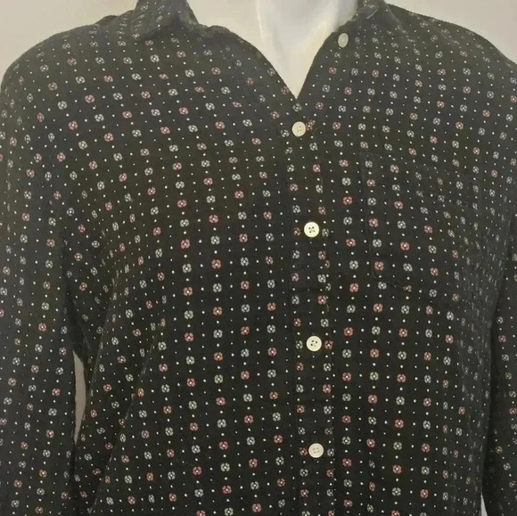 Madewell Oversized Ex Boyfriend Mayfair Foulard Ditsy Floral Button Up XS - Picture 4 of 12